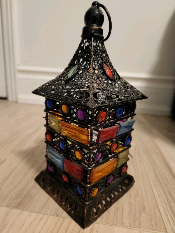 morrocan tealight candle lamp thumbnail