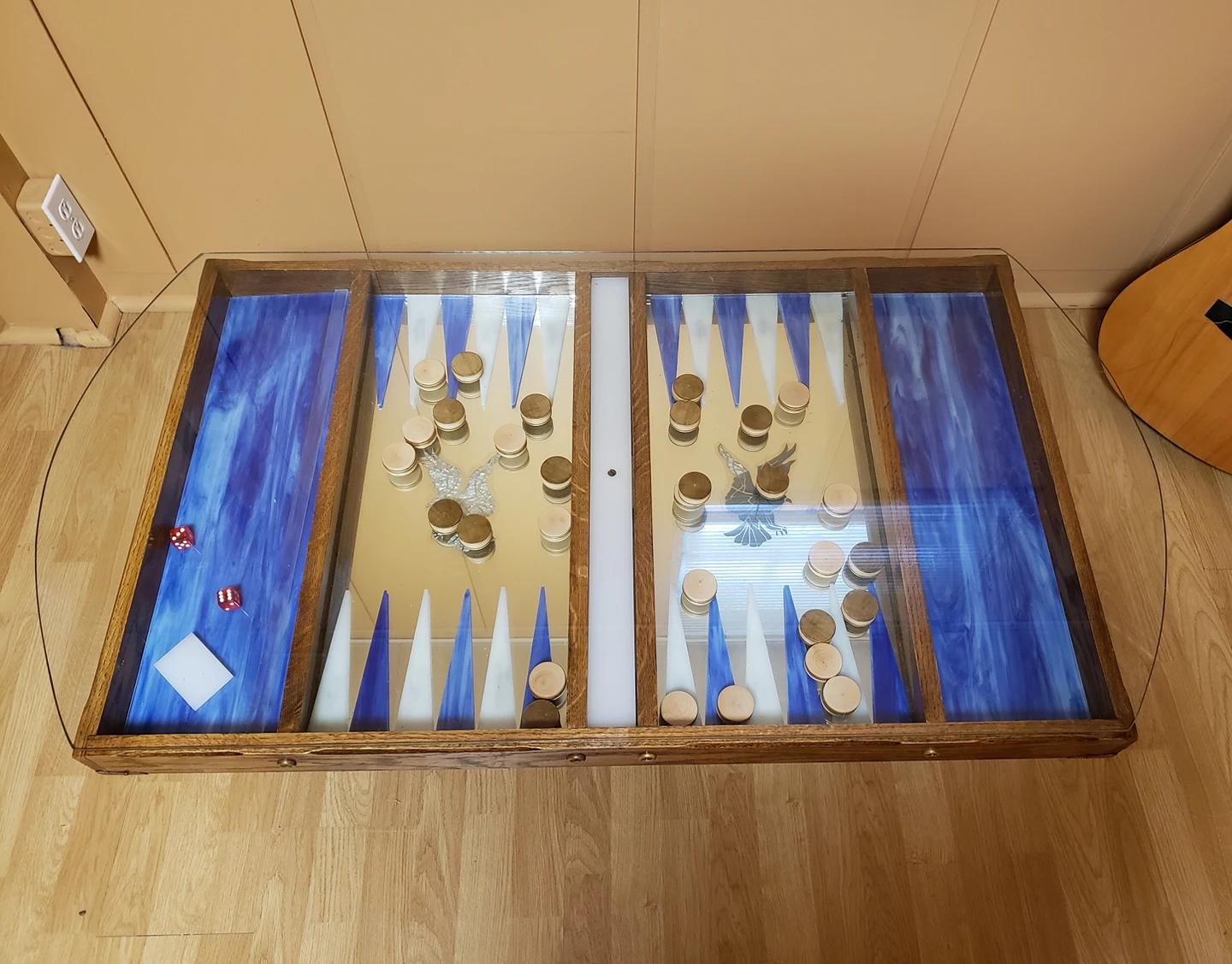 Backgammon Game Coffee Table - photo 4