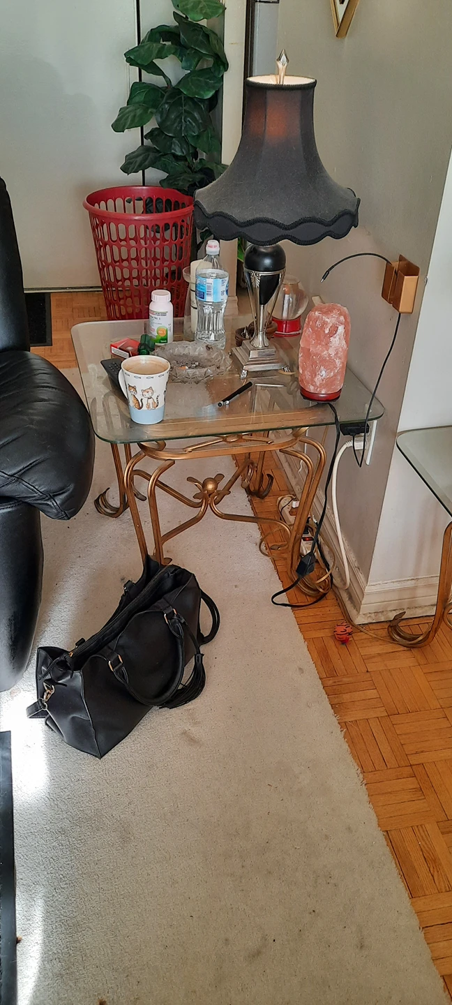 Tempered glass and gold tables thumbnail