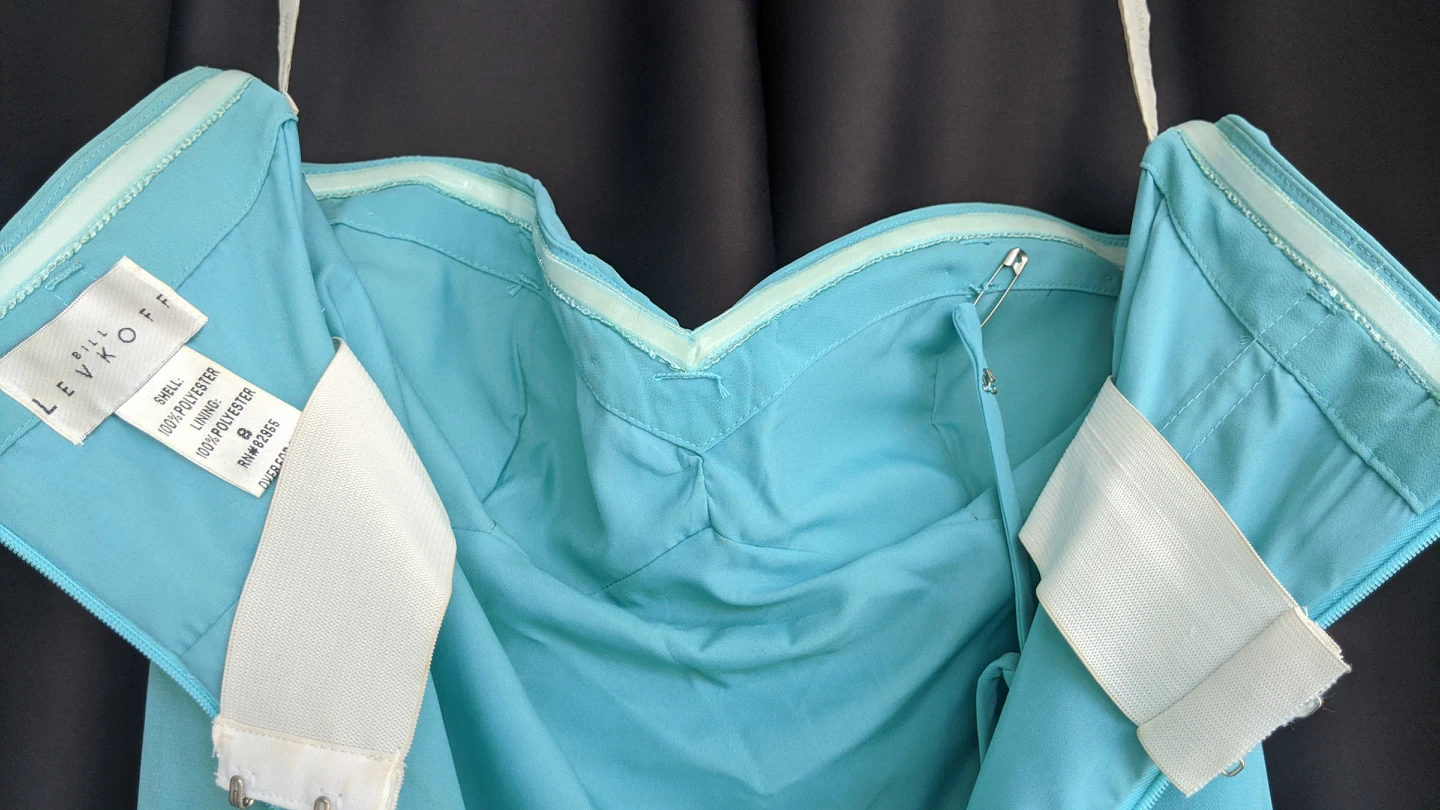 Bill Levkoff blue dress size 8 image indicator(6)