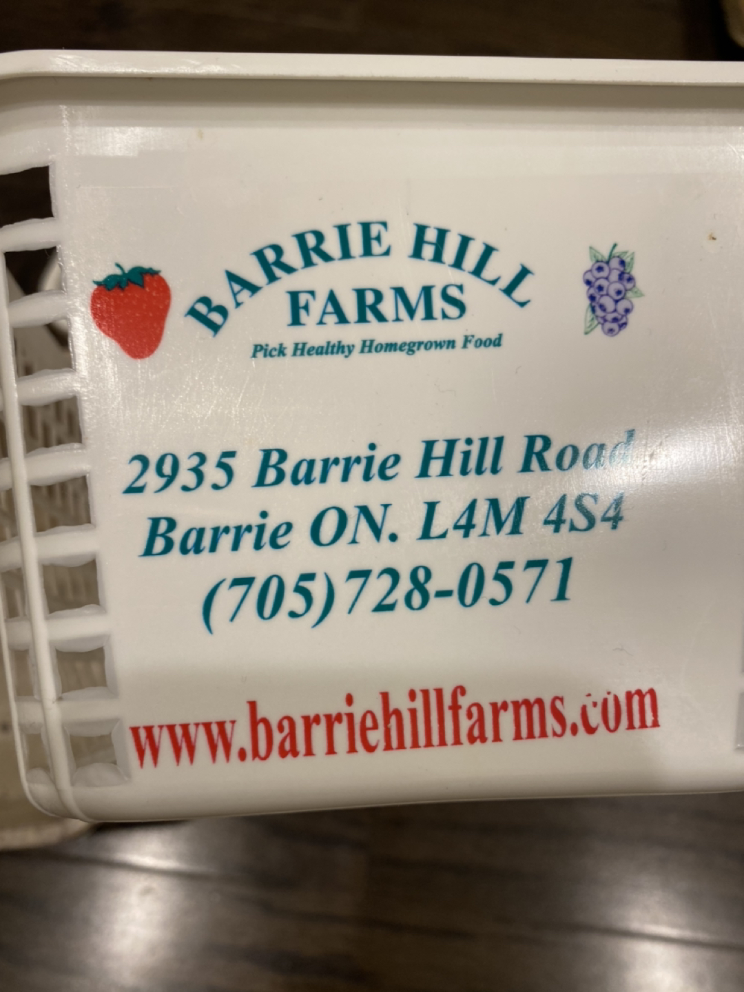 Barrie hill farms basket #freecycle