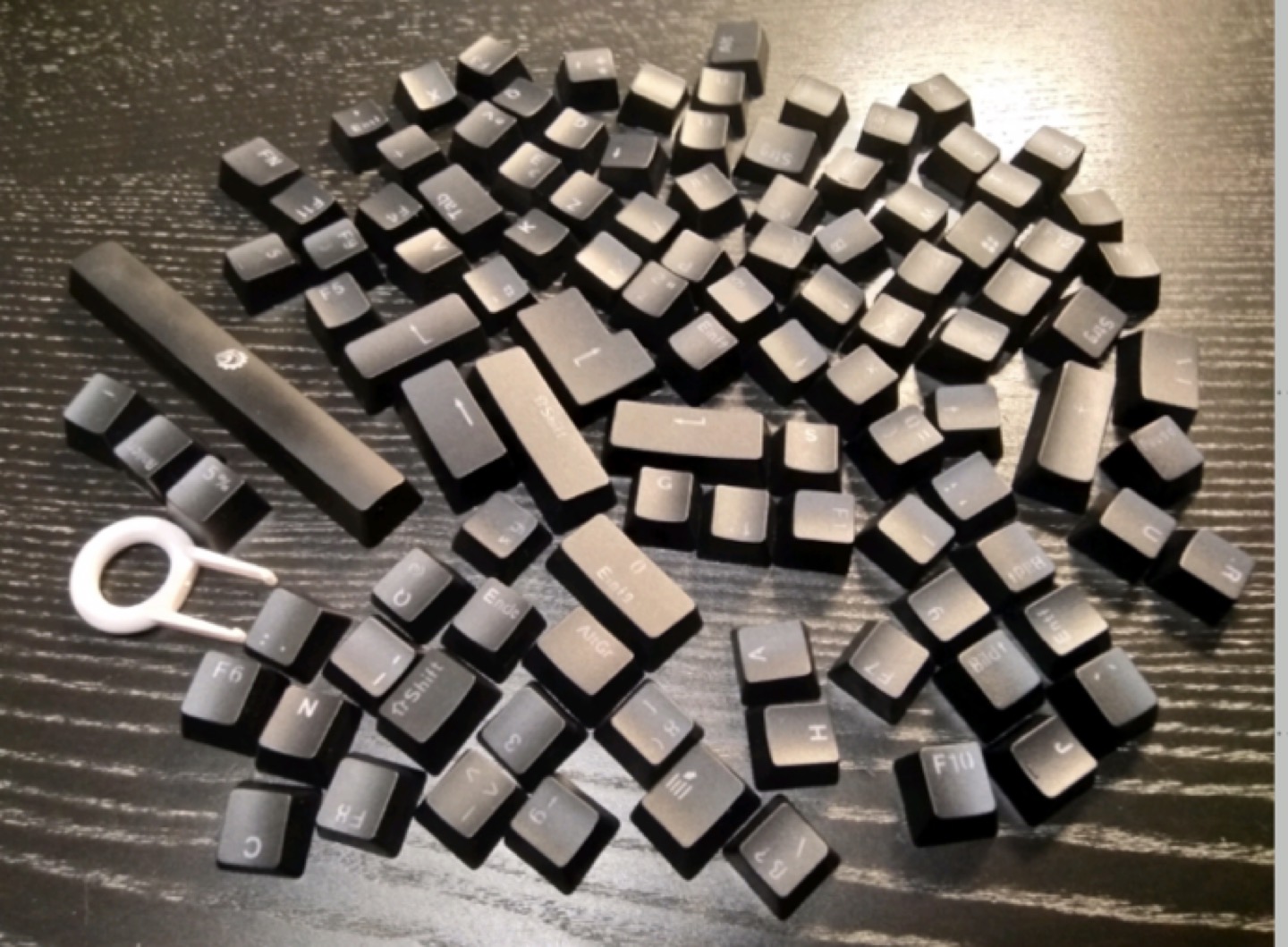 Black keycap for computer mechanical keyboard