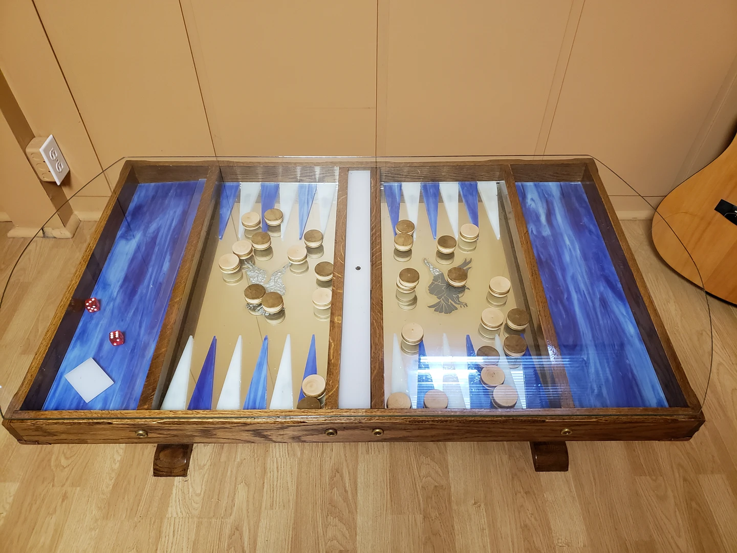 Backgammon Game Coffee Table - photo 3