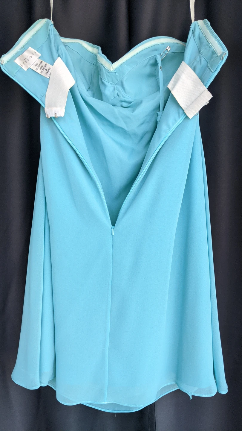 Bill Levkoff blue dress size 8 image indicator(5)