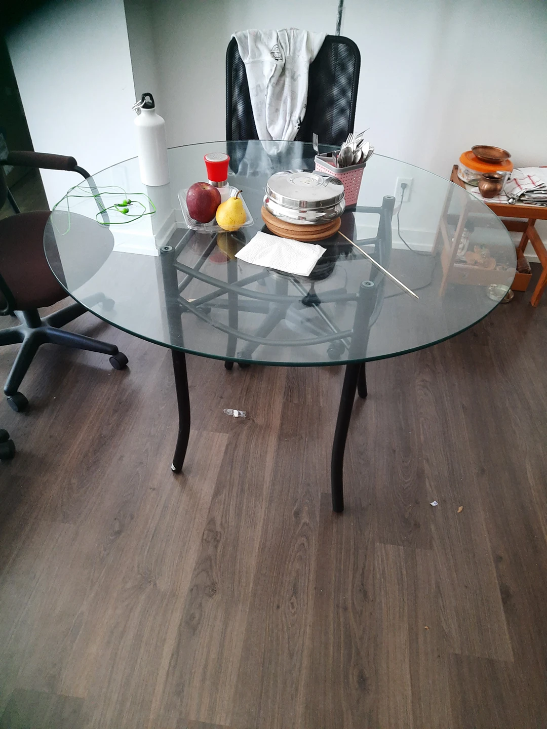 Dining table and chairs