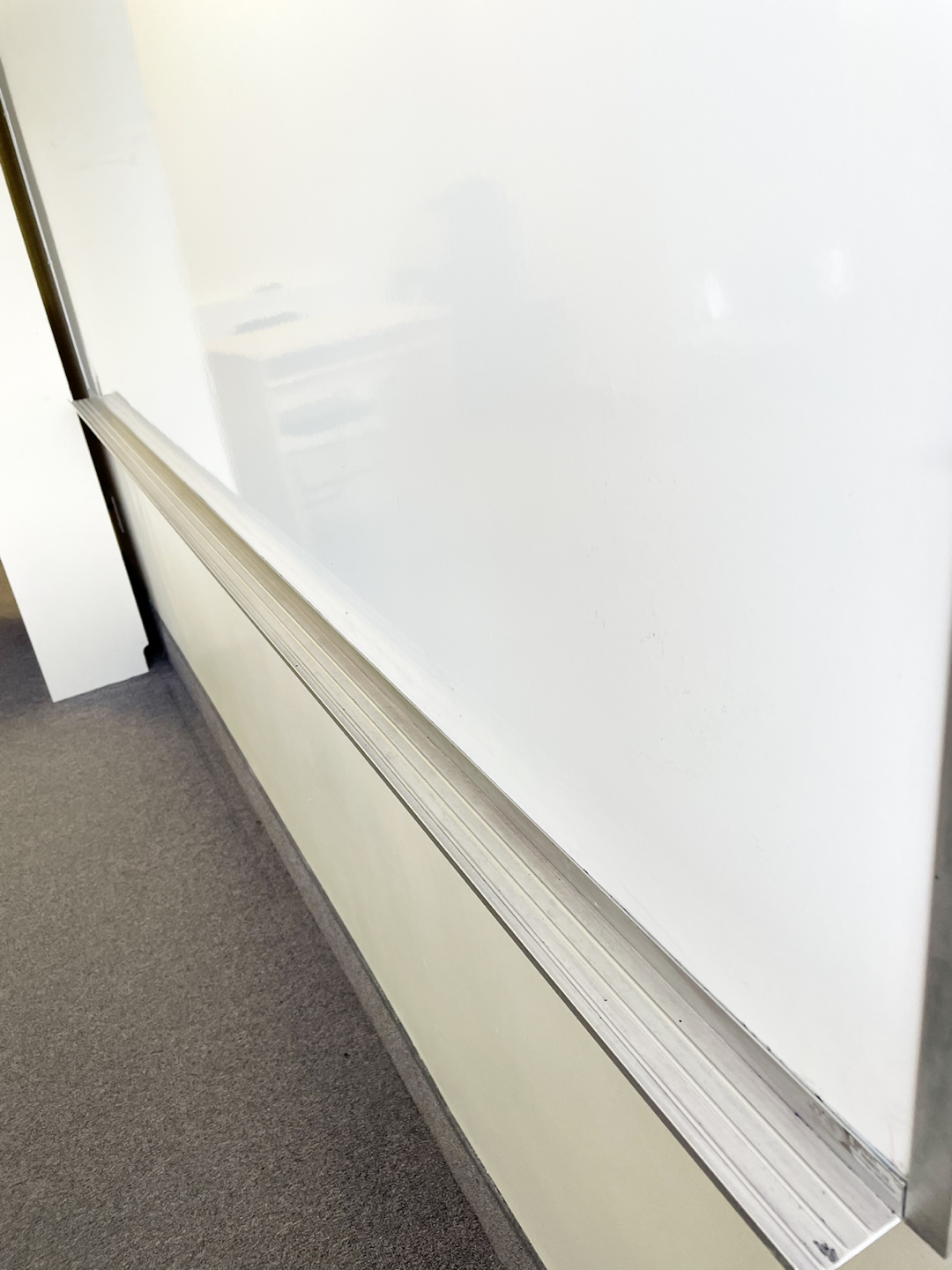 Dry-Erase white board, Aluminum frame, 96” x 48”.