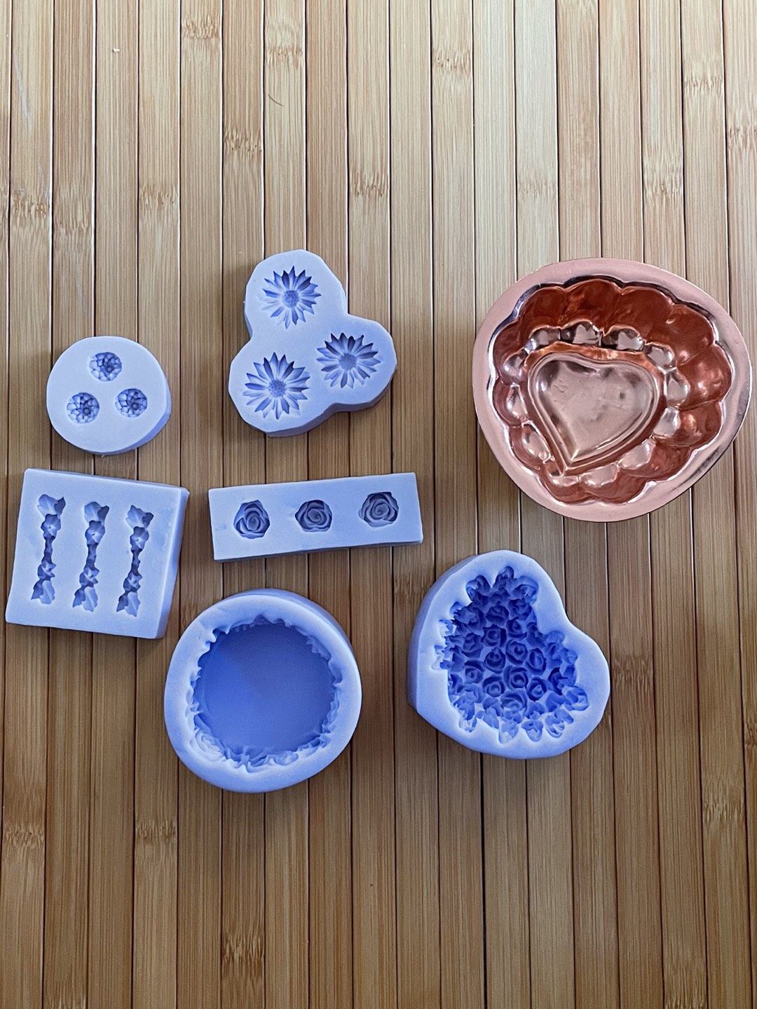 Six Silicone soap making molds thumbnail