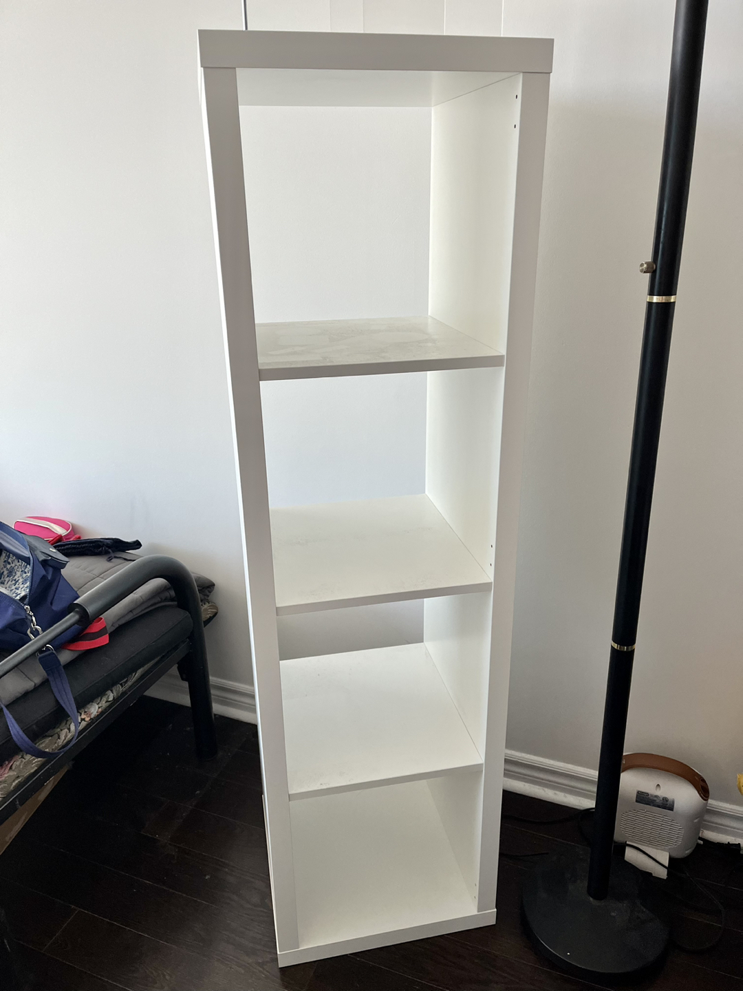 IKEA Kallax white shelf unit 147x42x39cm