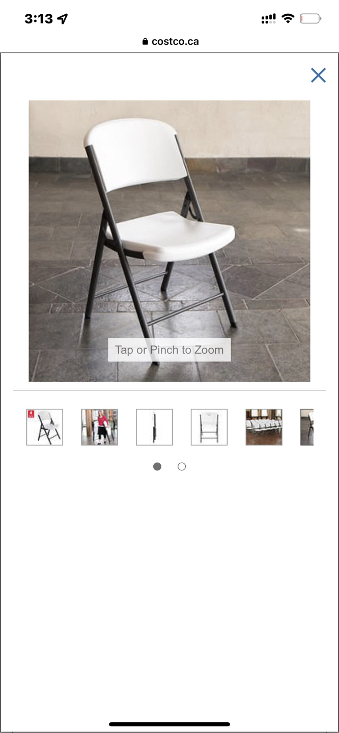 Costco foldable chair*4