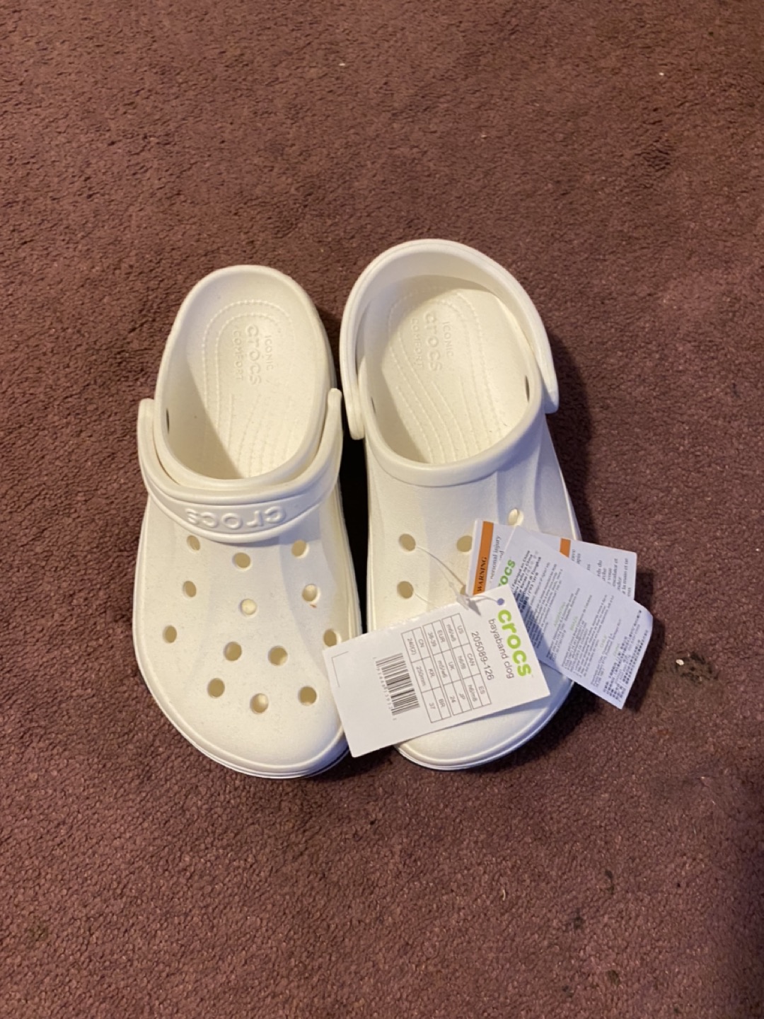 White Crocs thumbnail