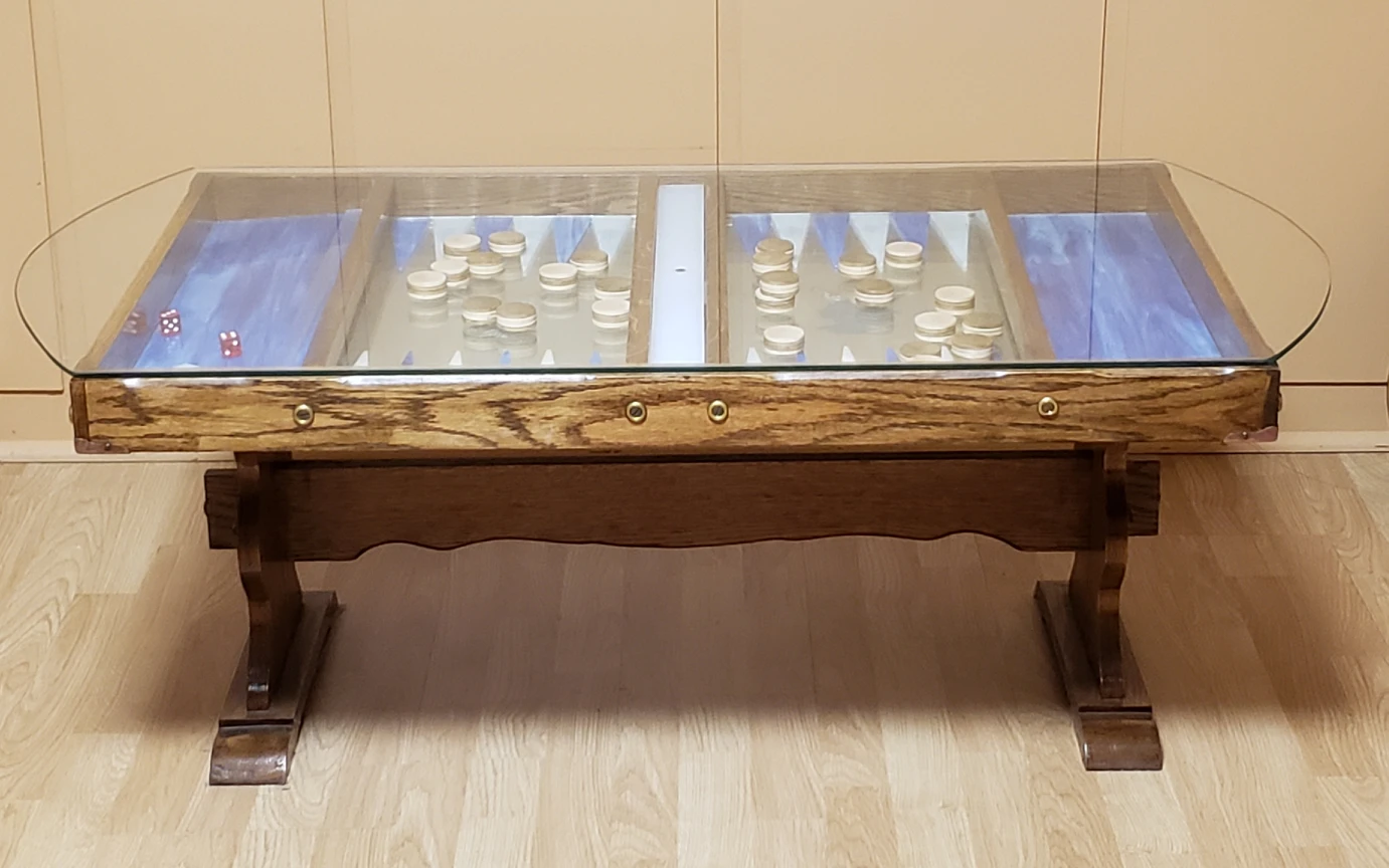 Backgammon Game Coffee Table