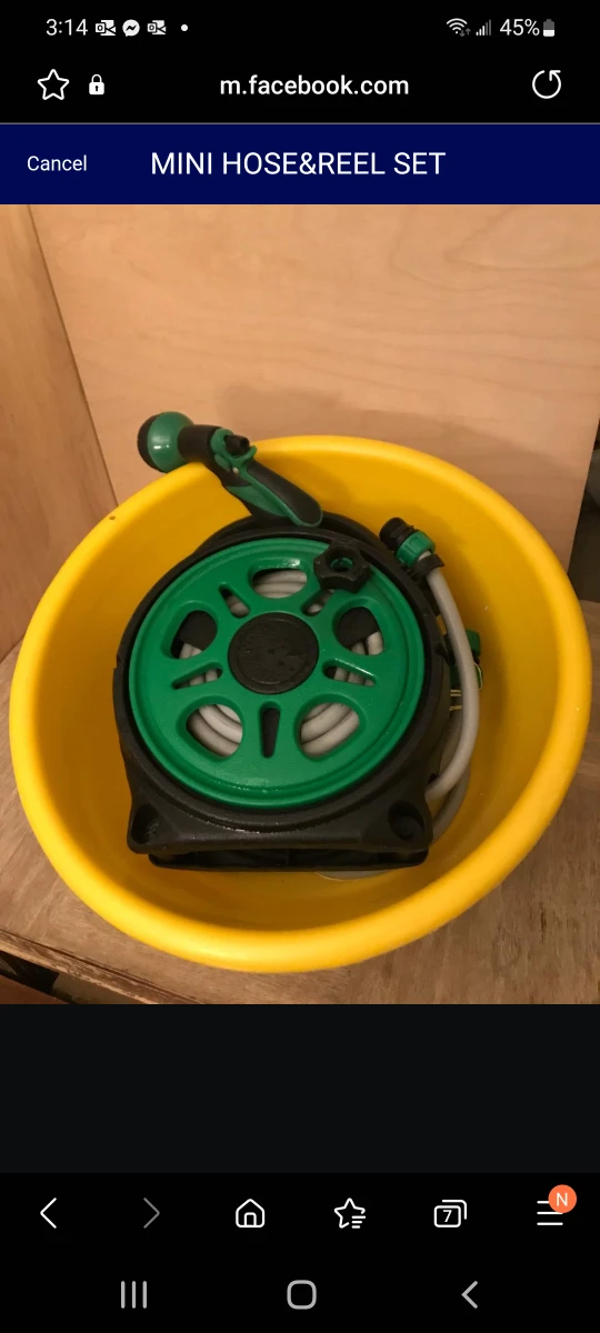 WATERING HOSE, REEL AND WASH BUCKEY thumbnail