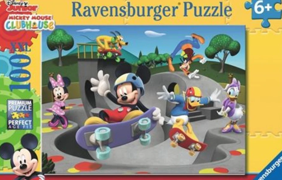 Ravensburger -  100 piece Mickey & Minnie: At The Skatepark