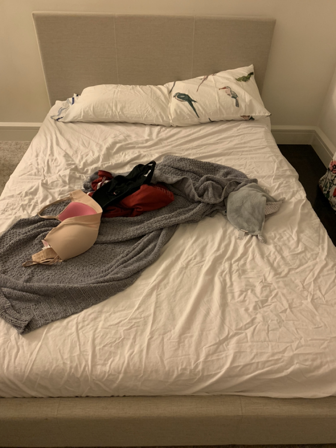 Full-size bed frame and mattress - photo 4