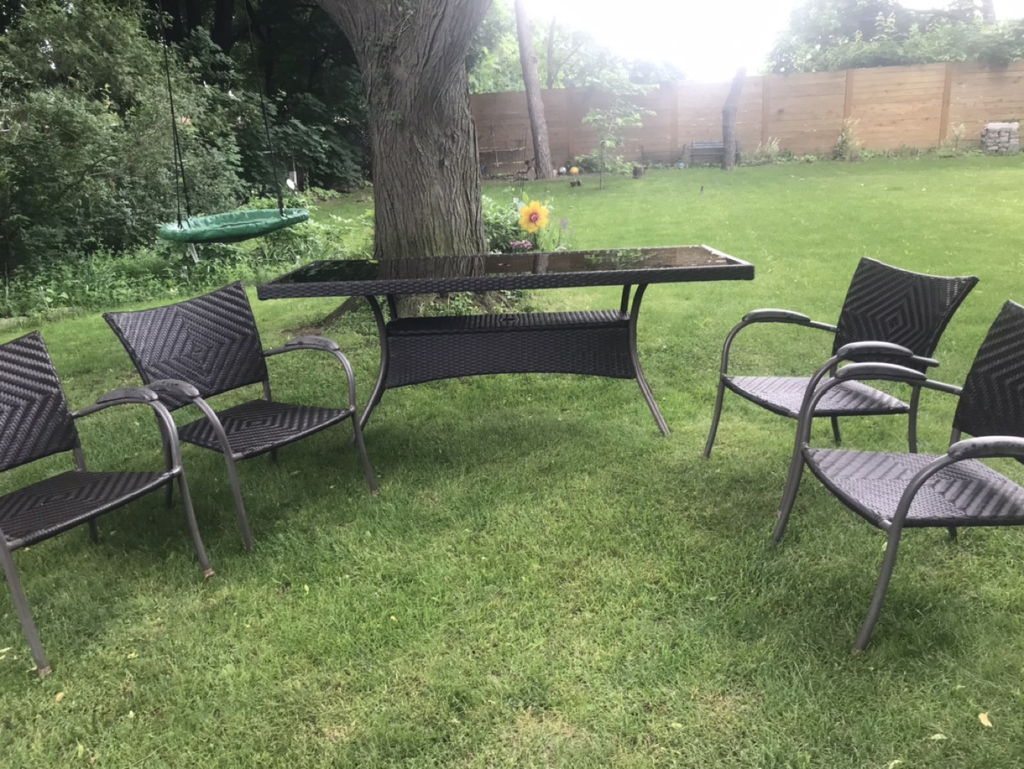 Patio table and chairs