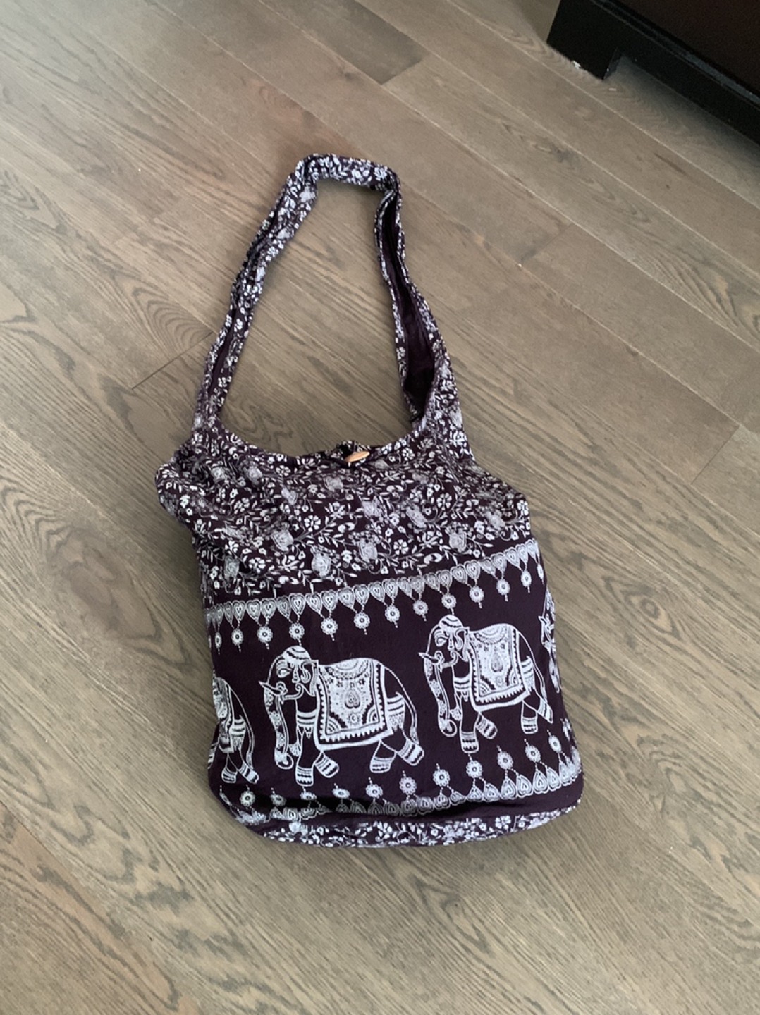 Boho cotton crossbody bag