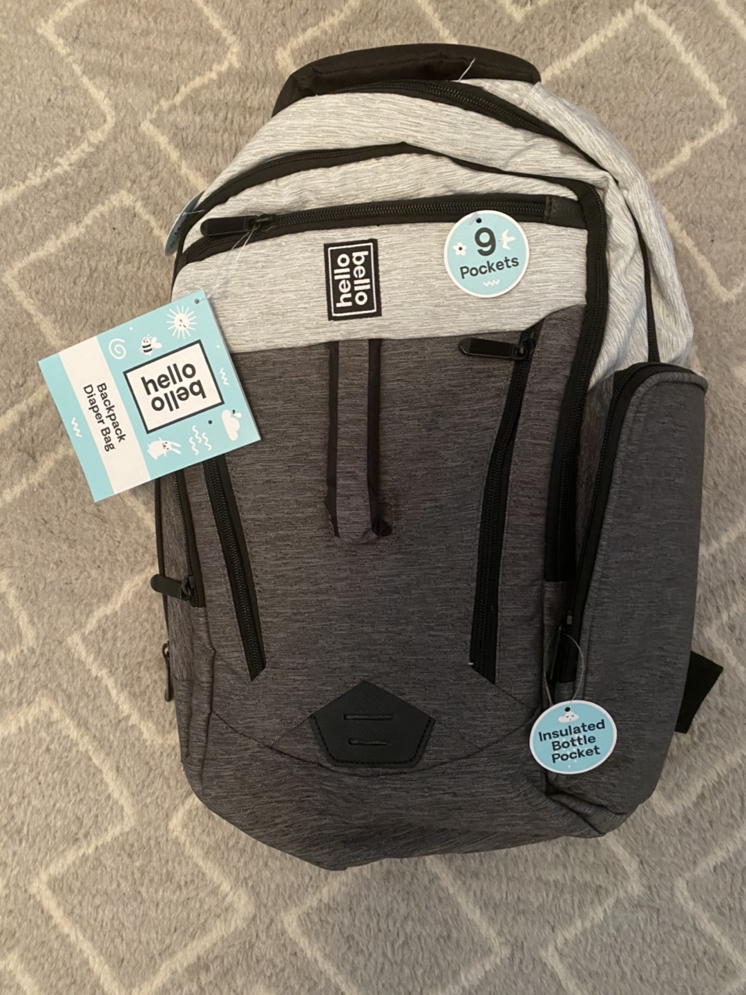 Hello bello back pack diaper bag brand new thumbnail