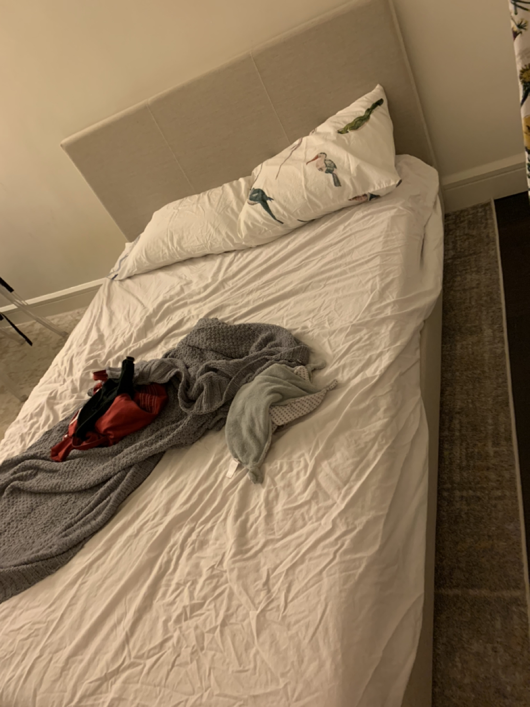 Full-size bed frame and mattress - photo 2