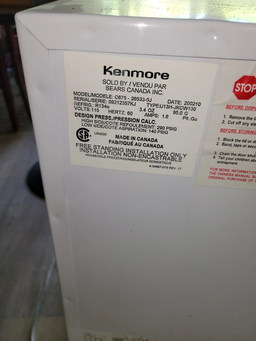 Kenmore Mini Fridge See Model thumbnail