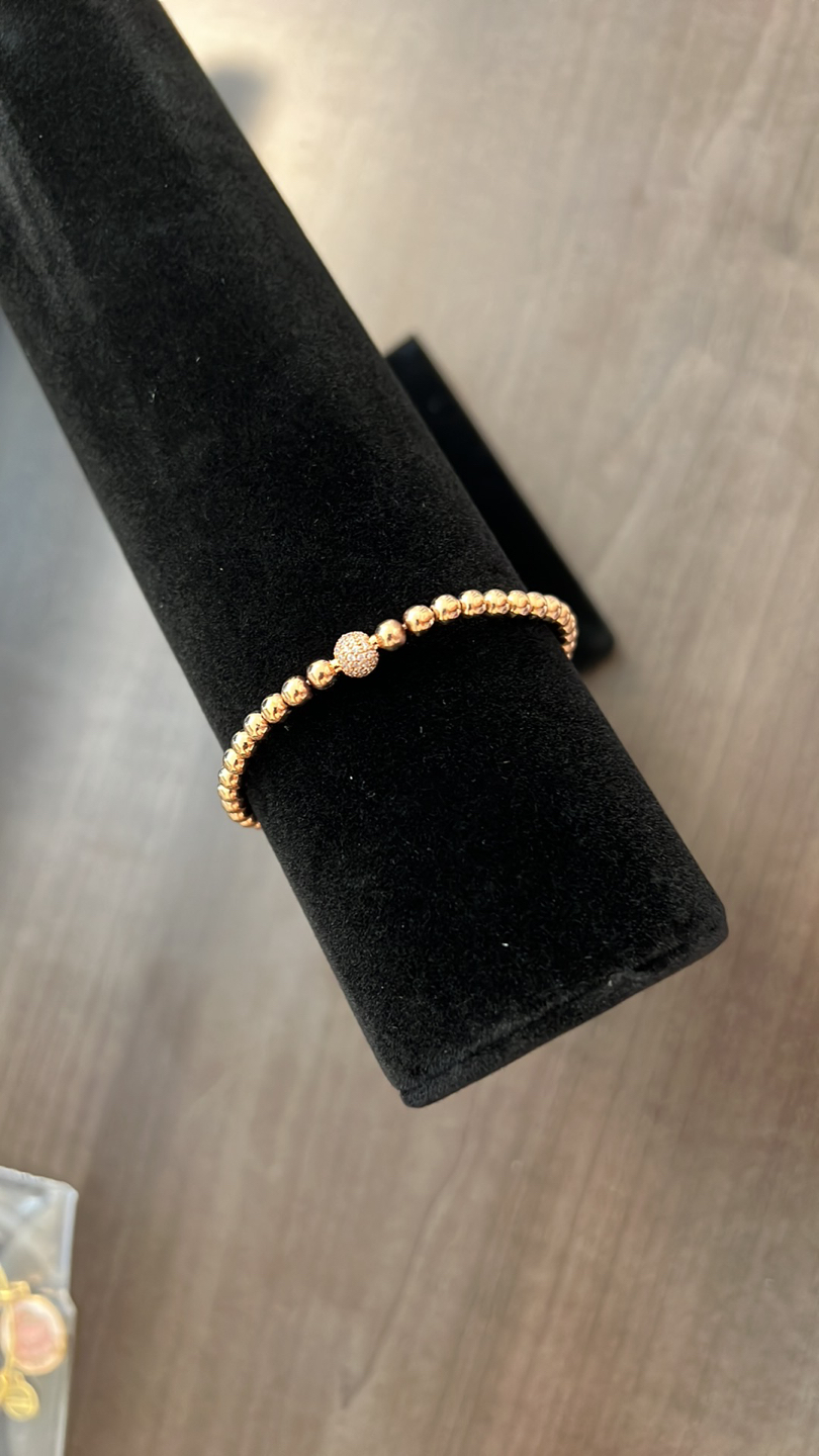 Pandora - Rose Gold Bead & Pave bracelet - photo 5
