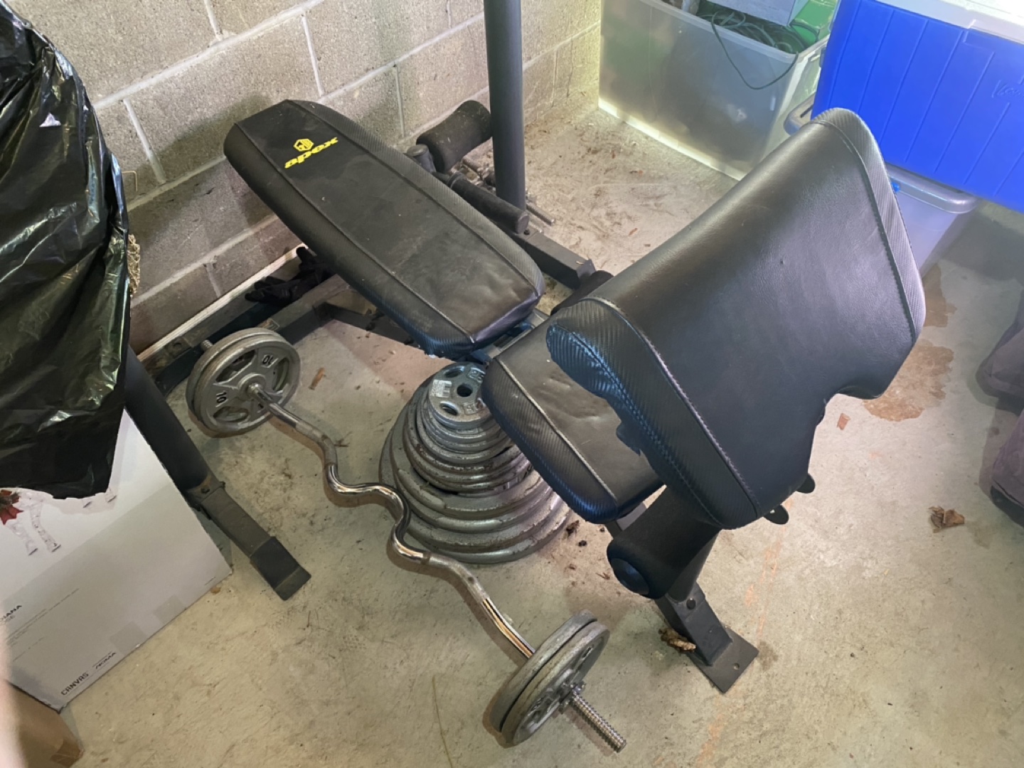Weight Set with Olympic Barbell