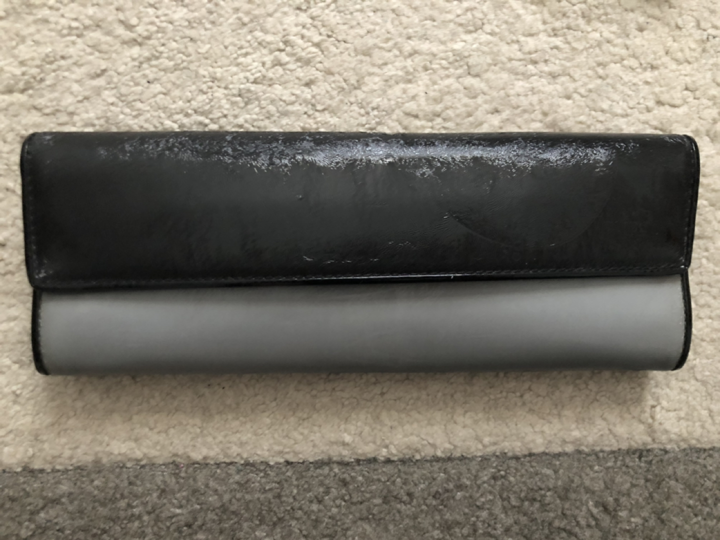 ALDO black-grey ombre naimo flap evening clutch