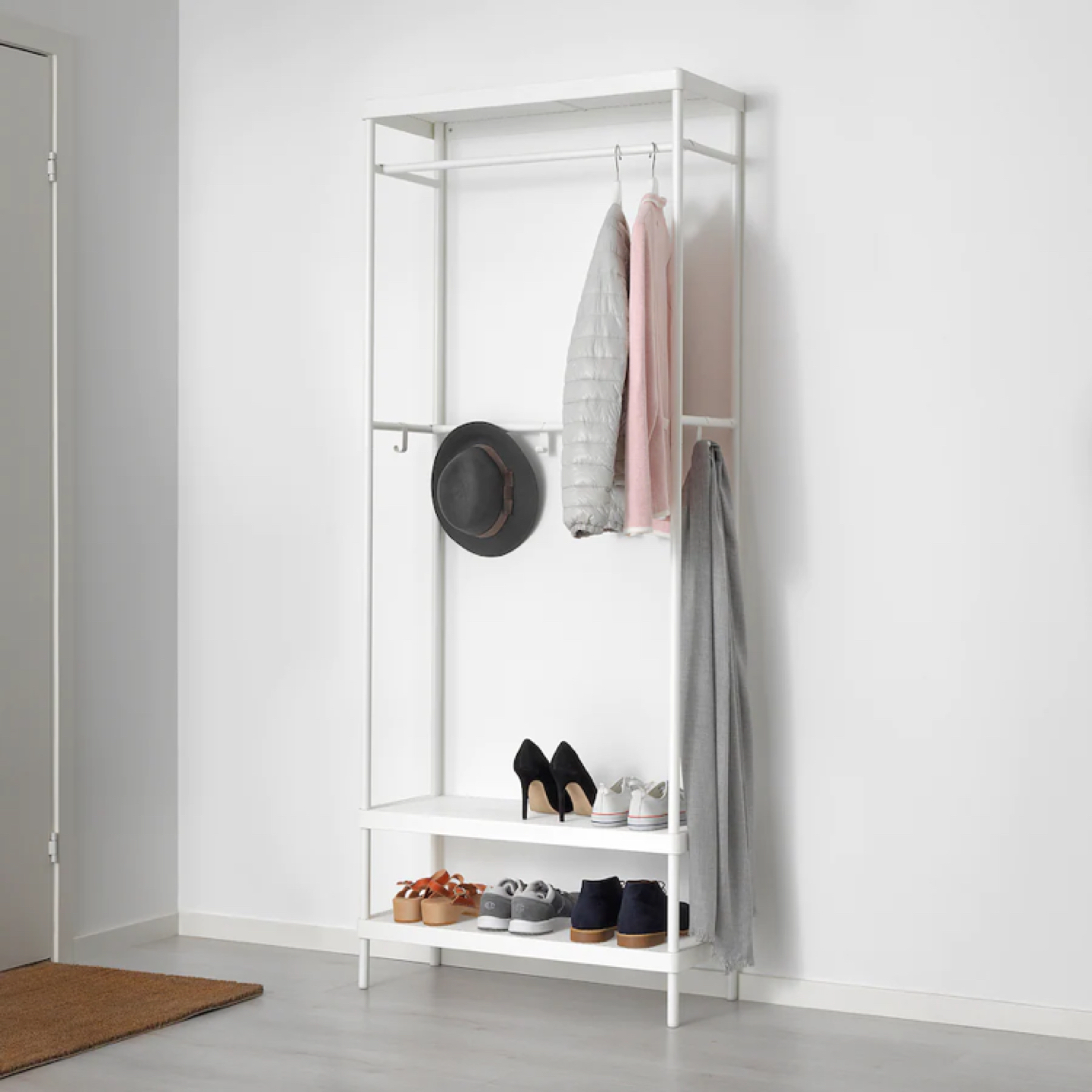 Coat rack with shoe storage unit - photo 2