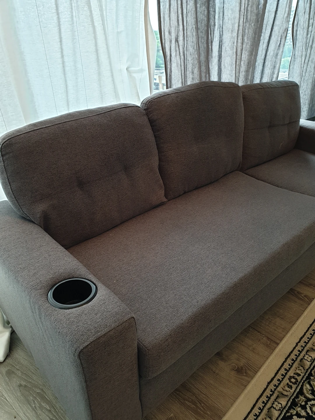 sofa 3 seater with Ottoman. Moving sale - photo 3