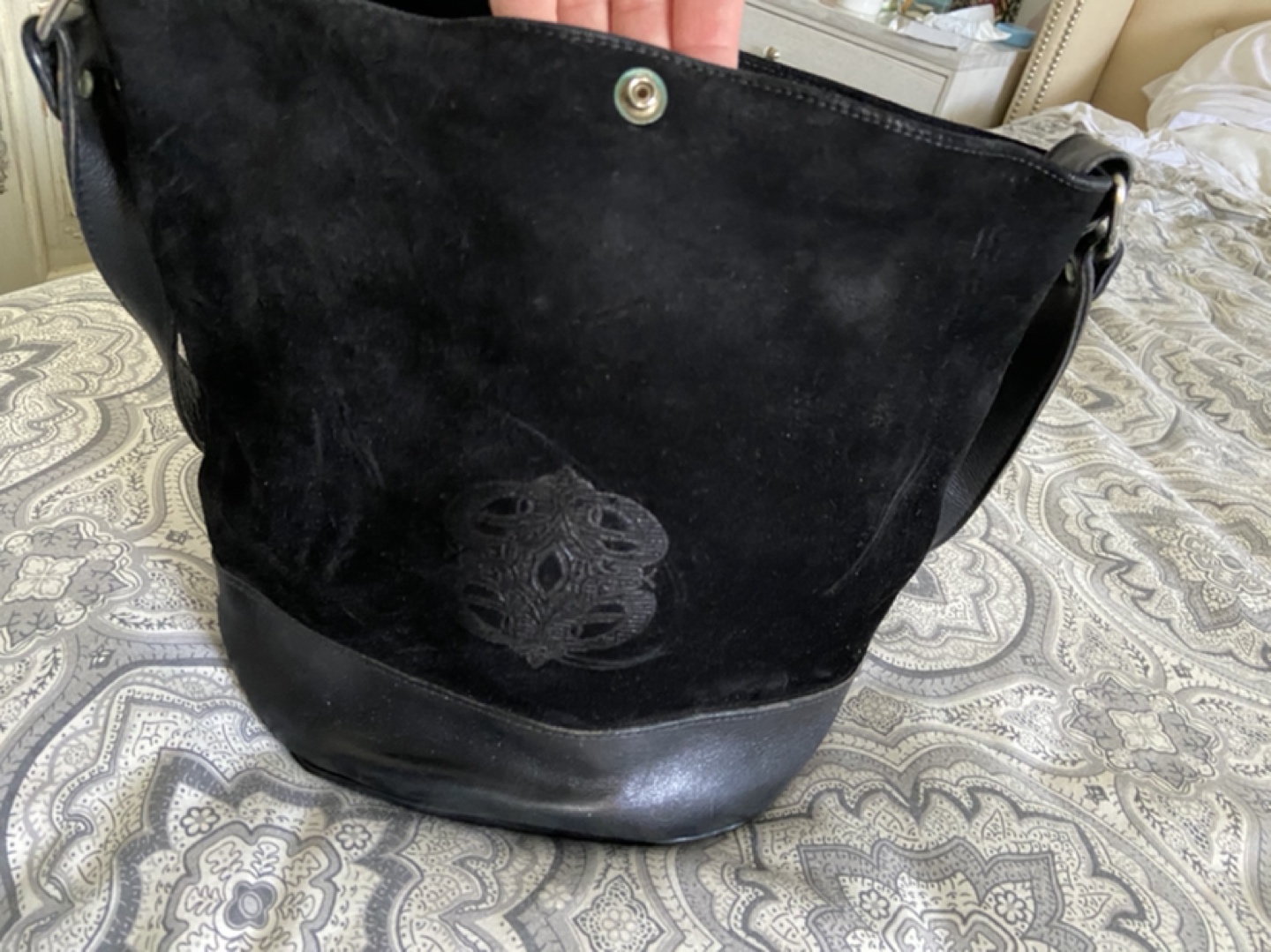 Suede/leather purse thumbnail