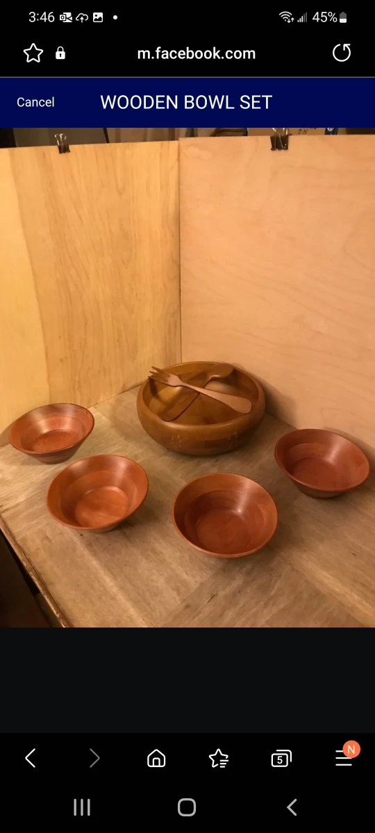 BEAUTIFUL VINTAGE BOWL SET thumbnail
