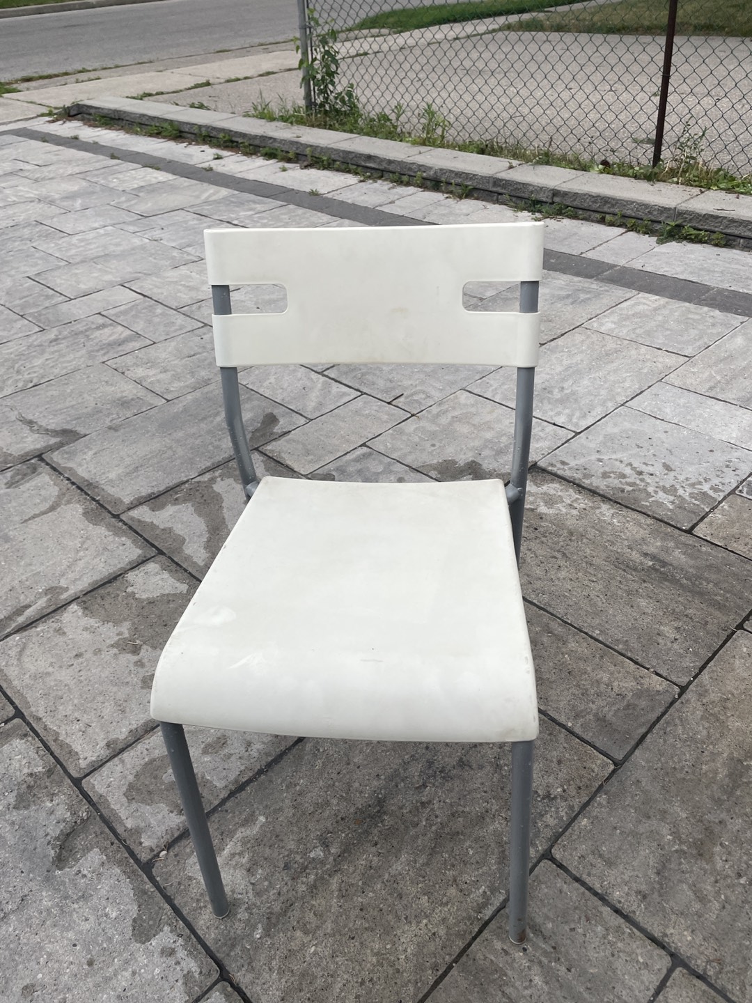IKEA white chair brand new thumbnail