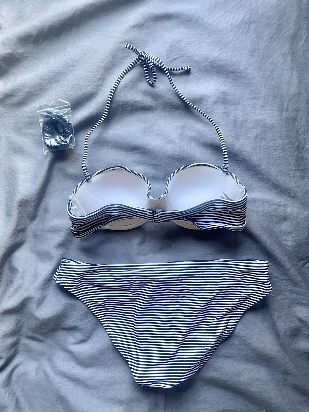 ⛵️Aerie bikini swimsuit set navy strips 🌴(FINAL PRICE) image indicator(2)