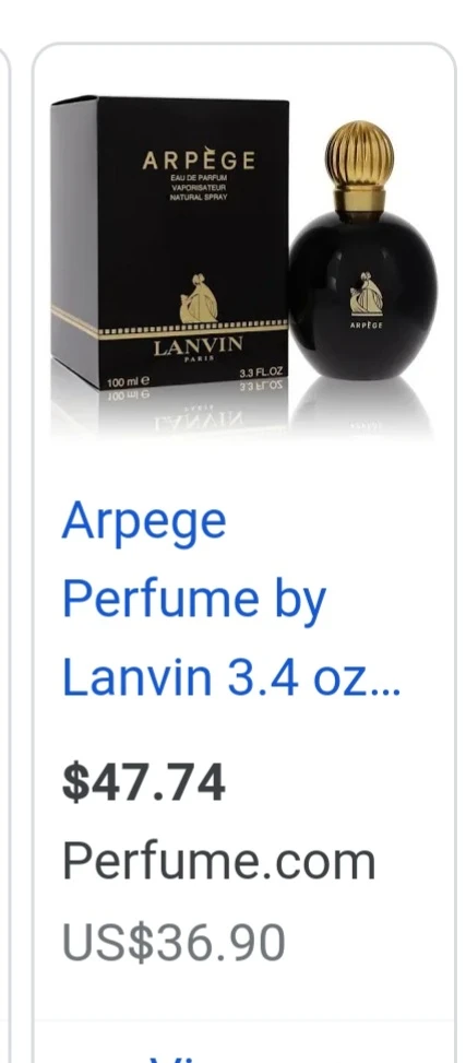Arpege by Lanvin perfume thumbnail