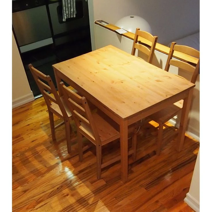 Ikea Jokkmokk table and 4 chairs set