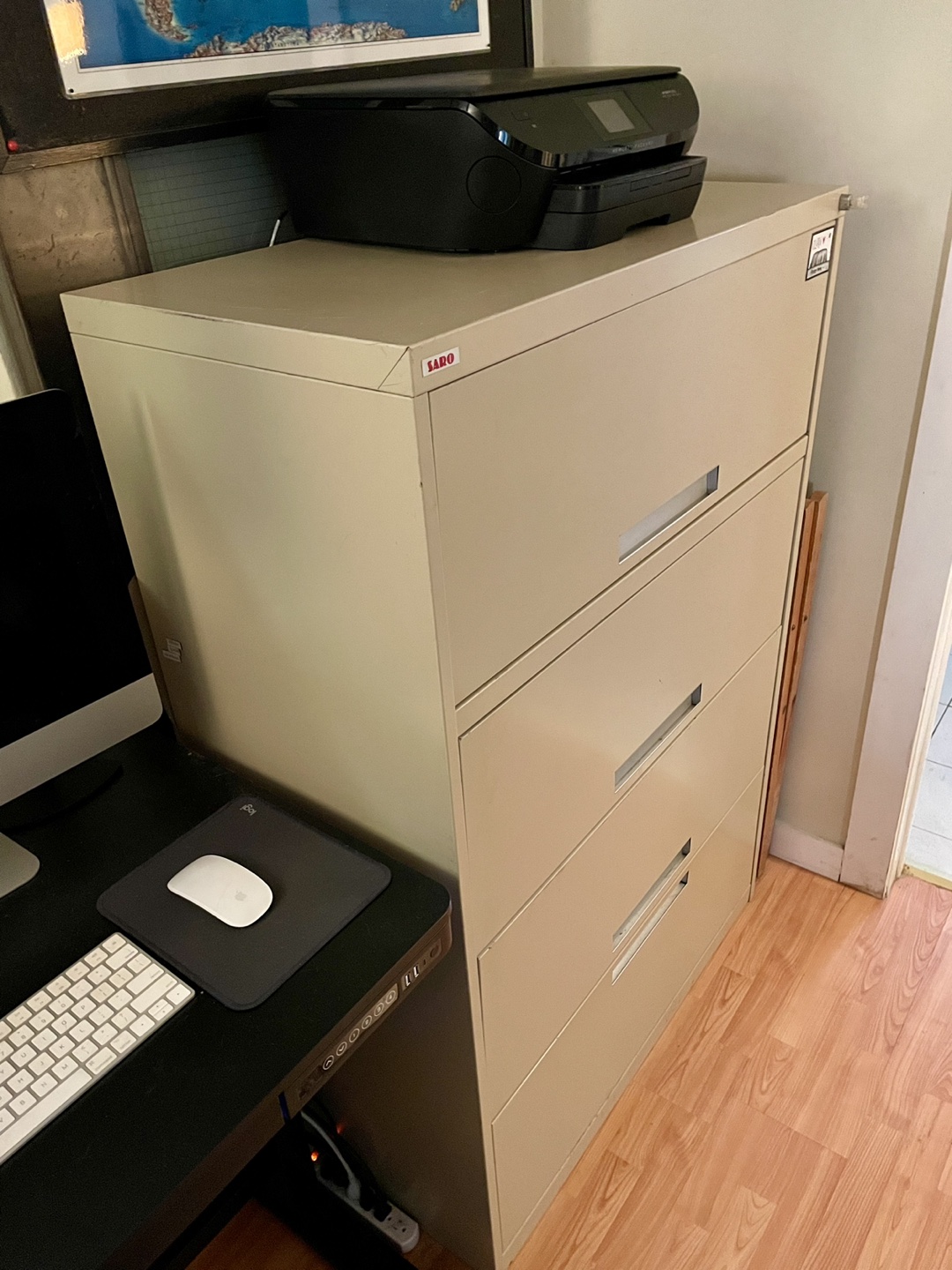 Lateral 4-Drawer LOCKABLE FILING CABINET - photo 4
