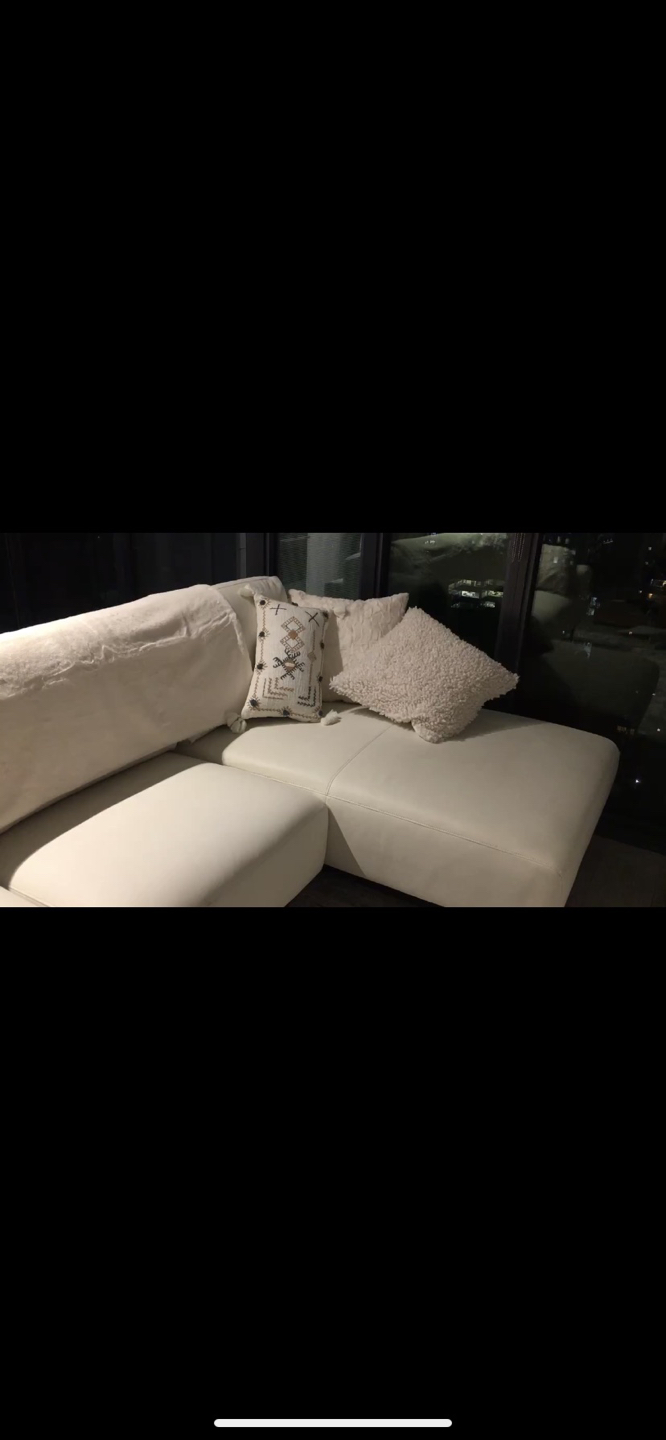 Moving Sale- Creme Sectional Sofa - photo 3