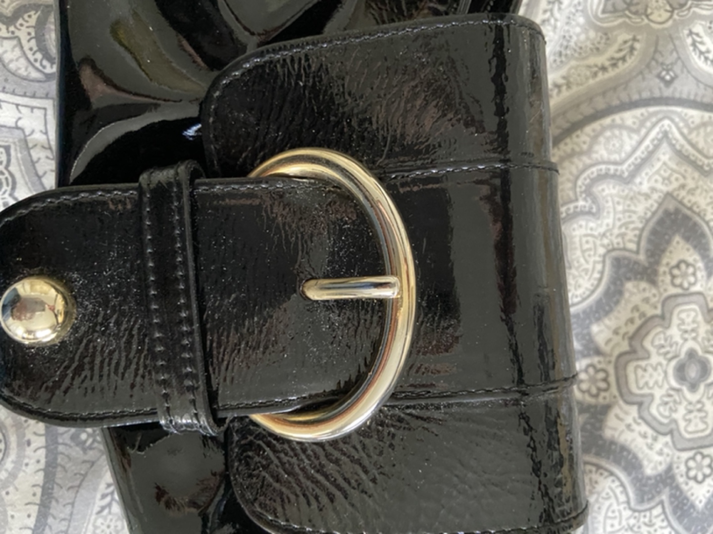 Black patten purse image indicator(3)