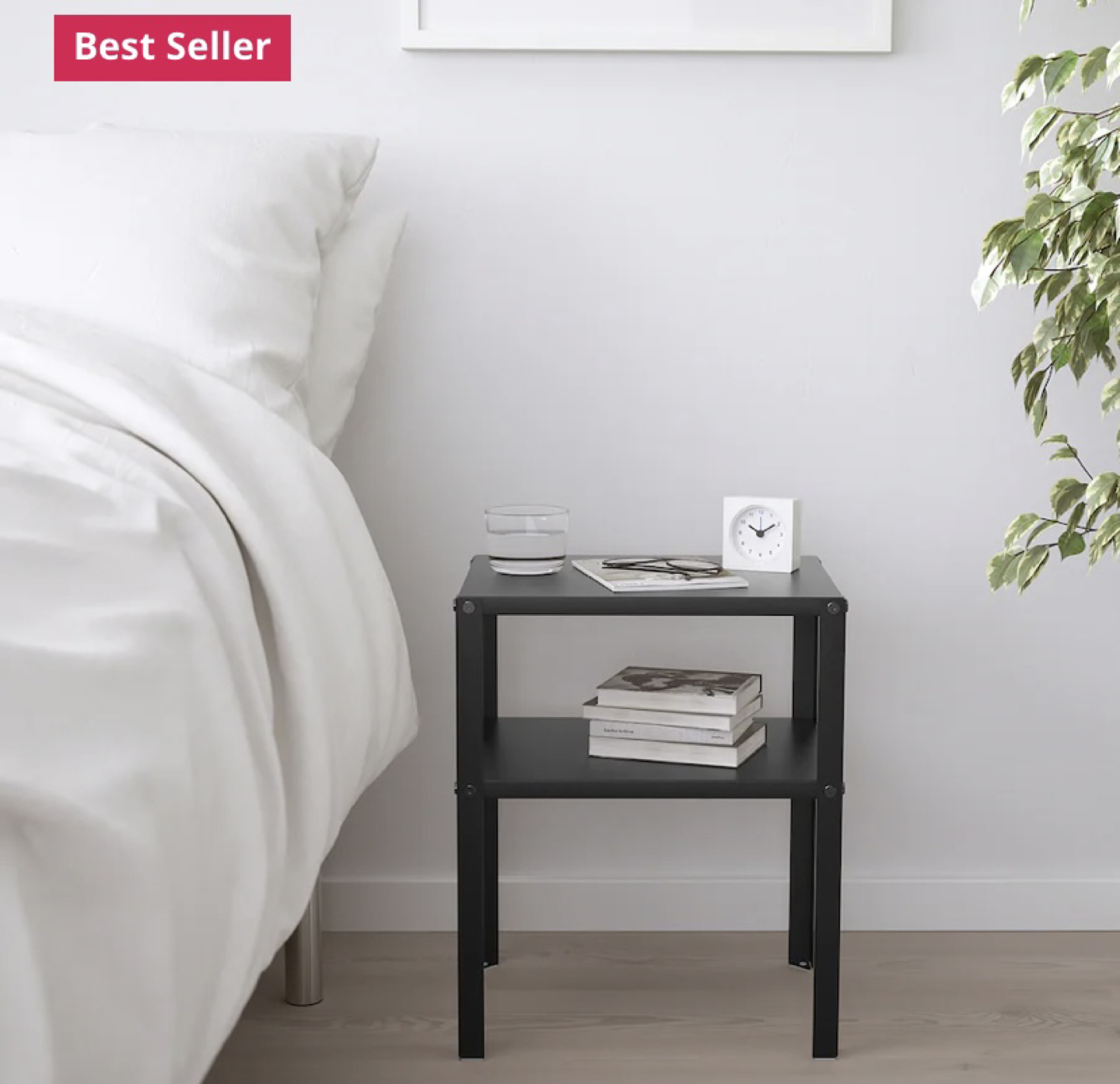Ikea Black small nightstand - photo 2
