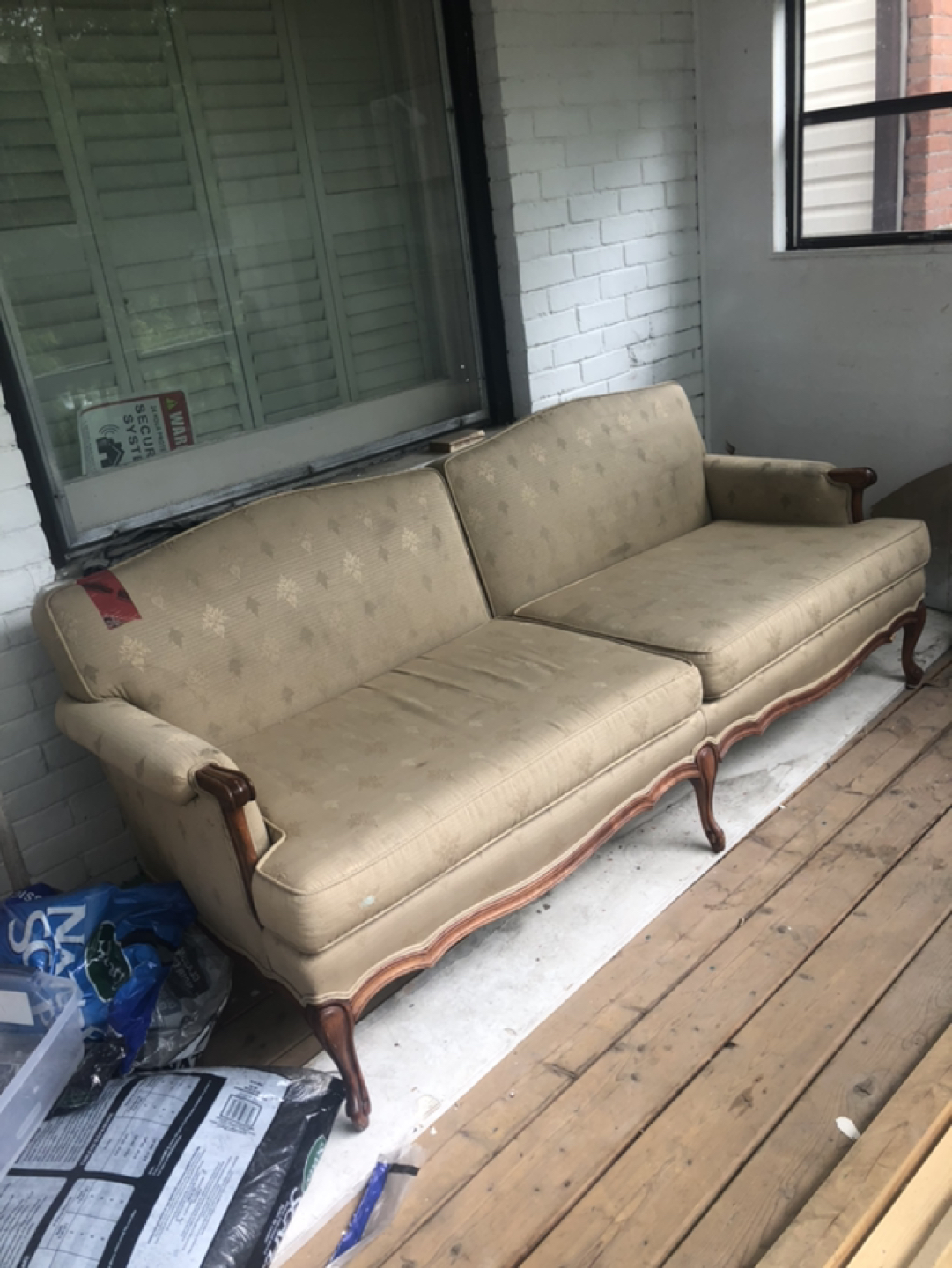 Free couch. Good for restoration