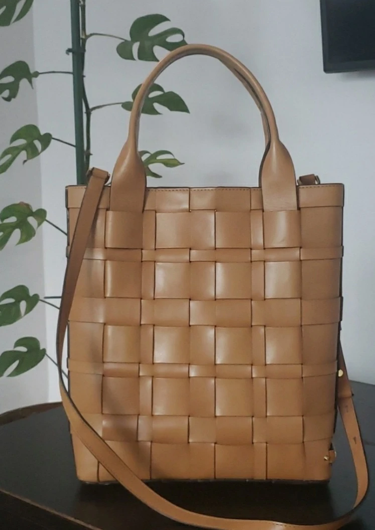 Michael Kors Vivian large woven tote bag