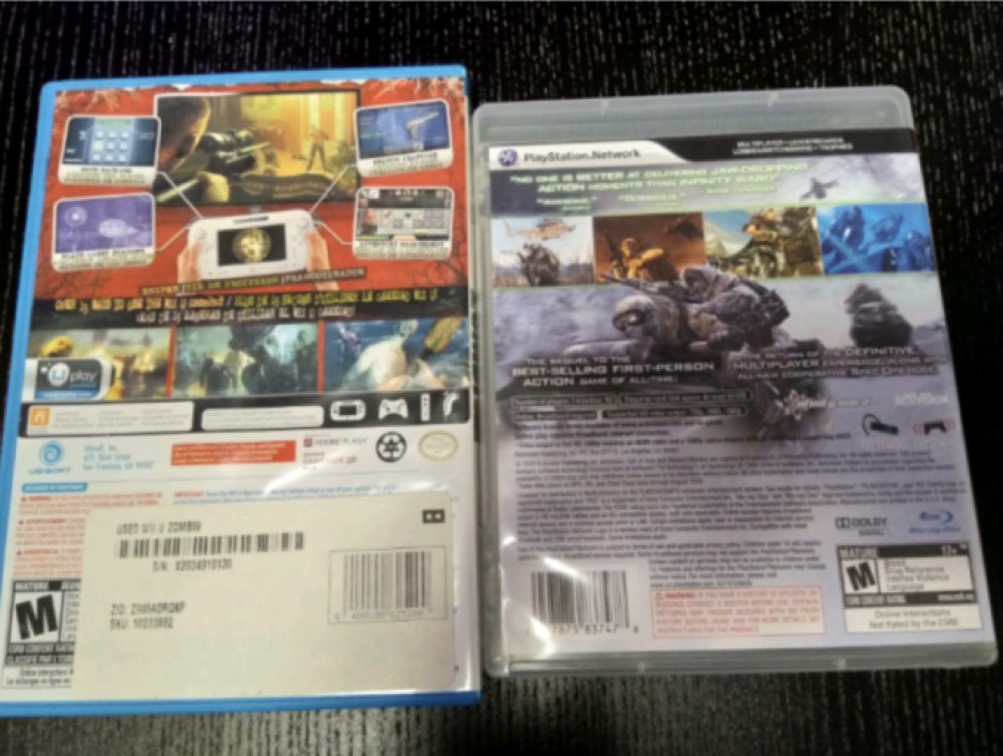 zombi u and call of duty modern warfare on PS3 and Wii U - photo 2