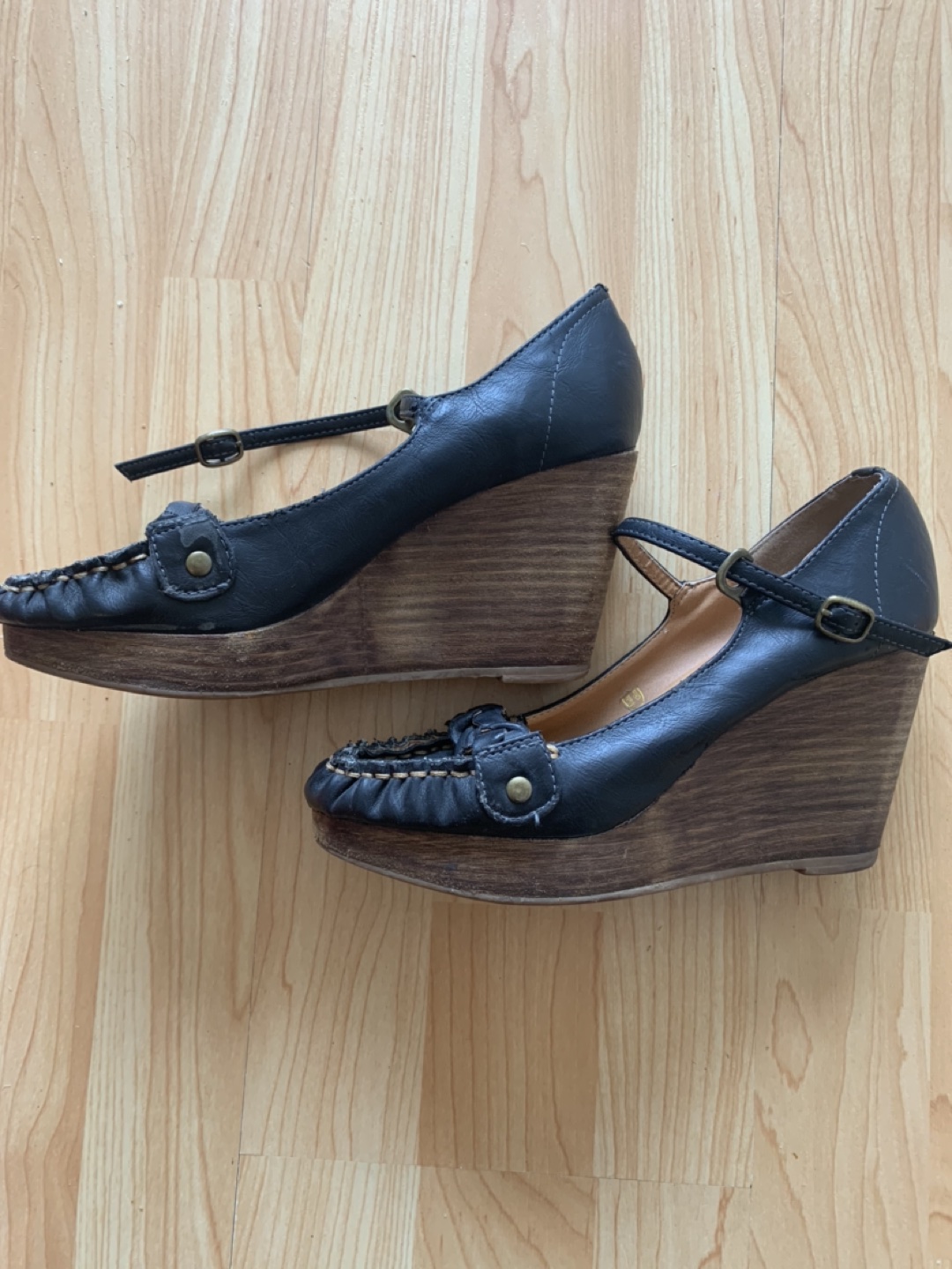 Female wedge sandals size 23.5cm (6.5) - photo 2