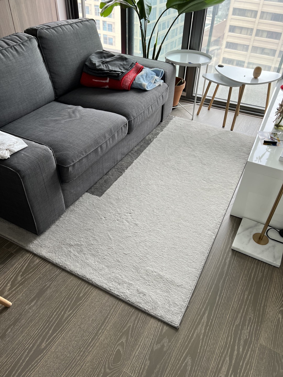 Gray ikea carpet / rug thumbnail