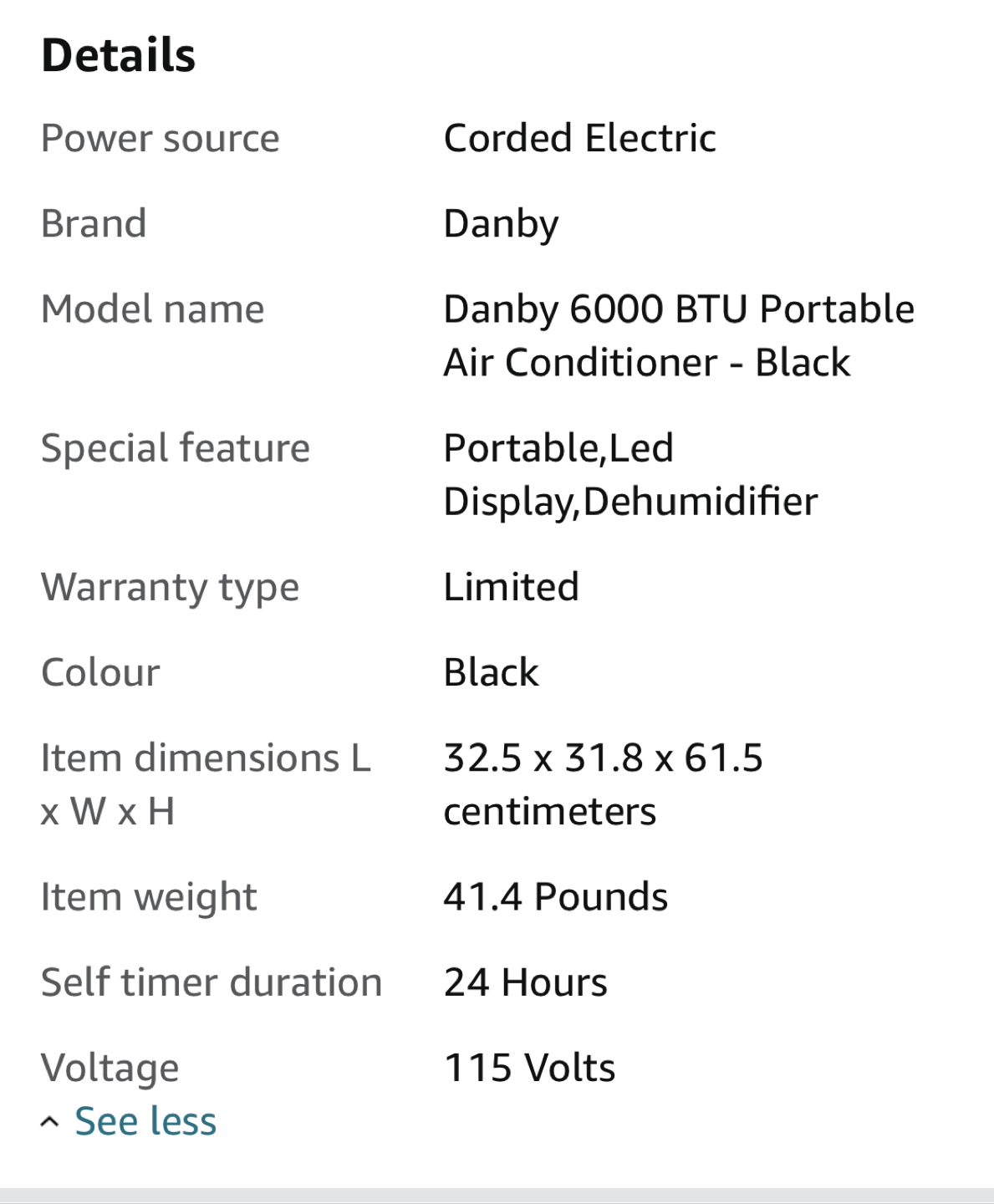 Danby Portable Air Conditioner - photo 4