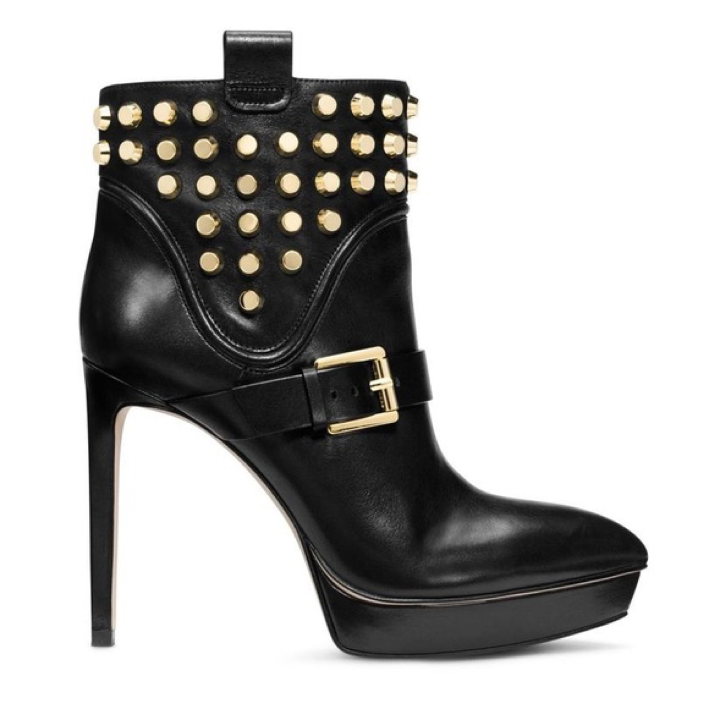MK ‘Bryn’ Black and Gold Studded Bootie thumbnail