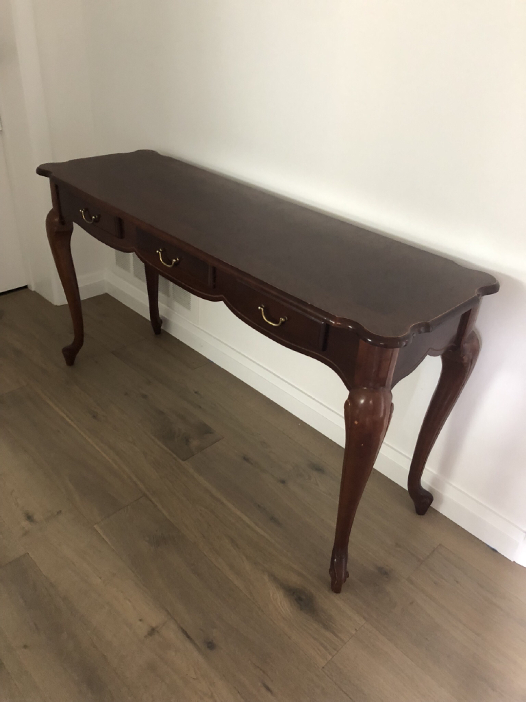Wood Hall console table