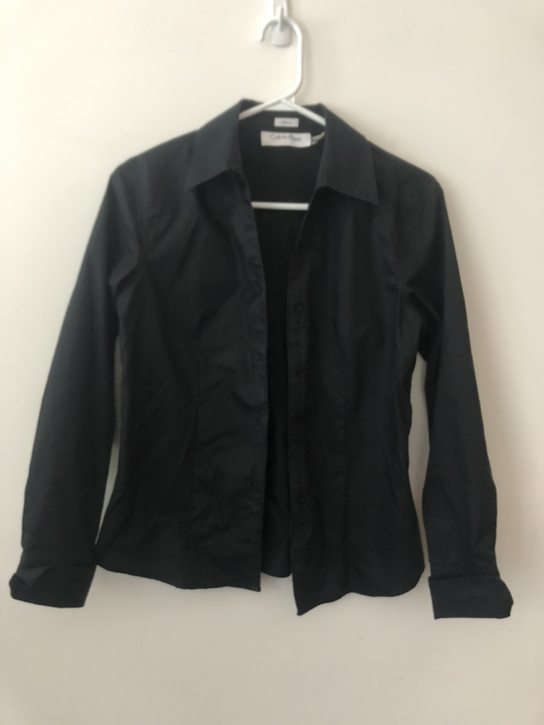 Black Calvin Klein button up blouse thumbnail
