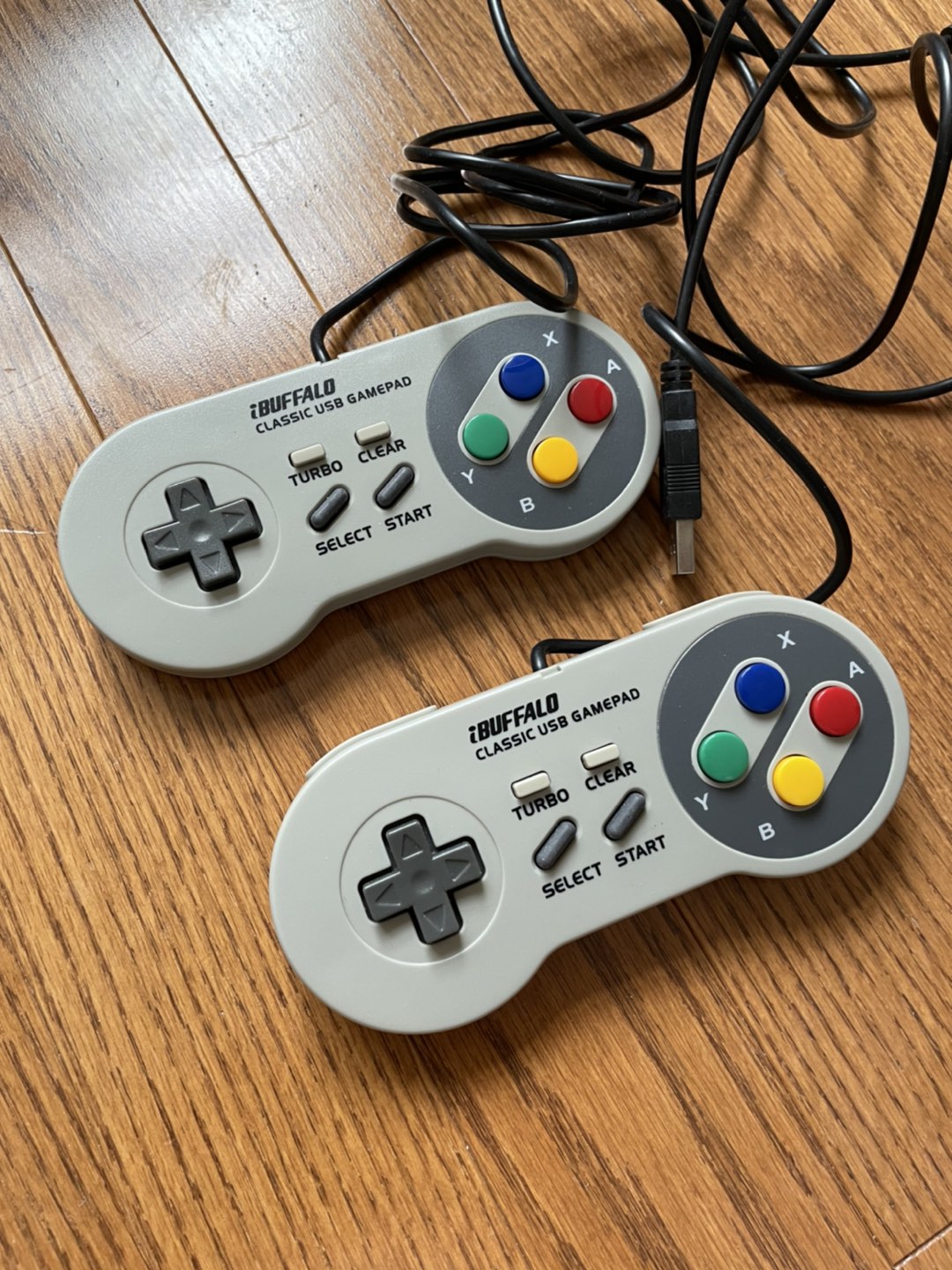2 USB Super Nintendo controllers
