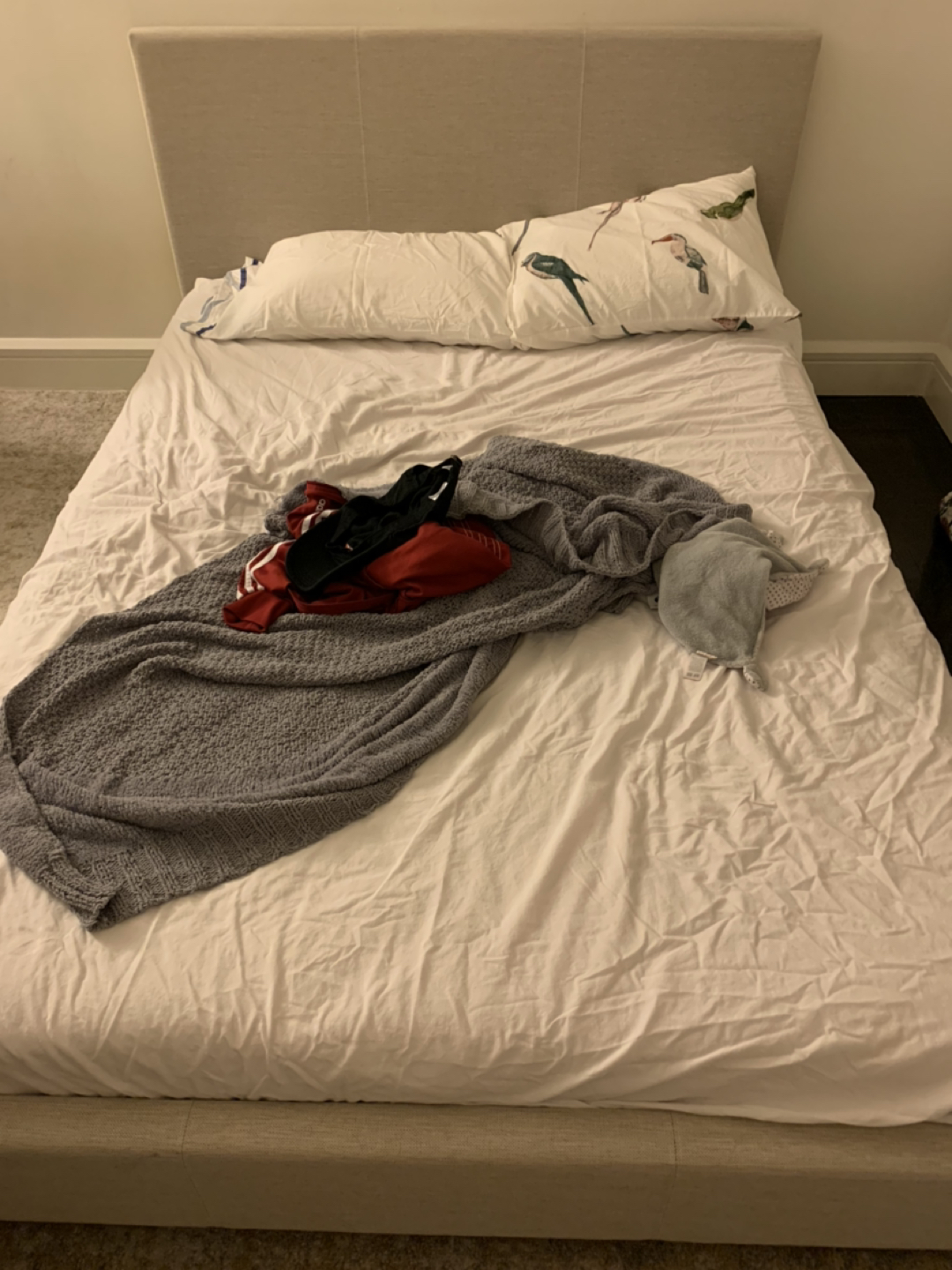 Full-size bed frame and mattress - photo 3
