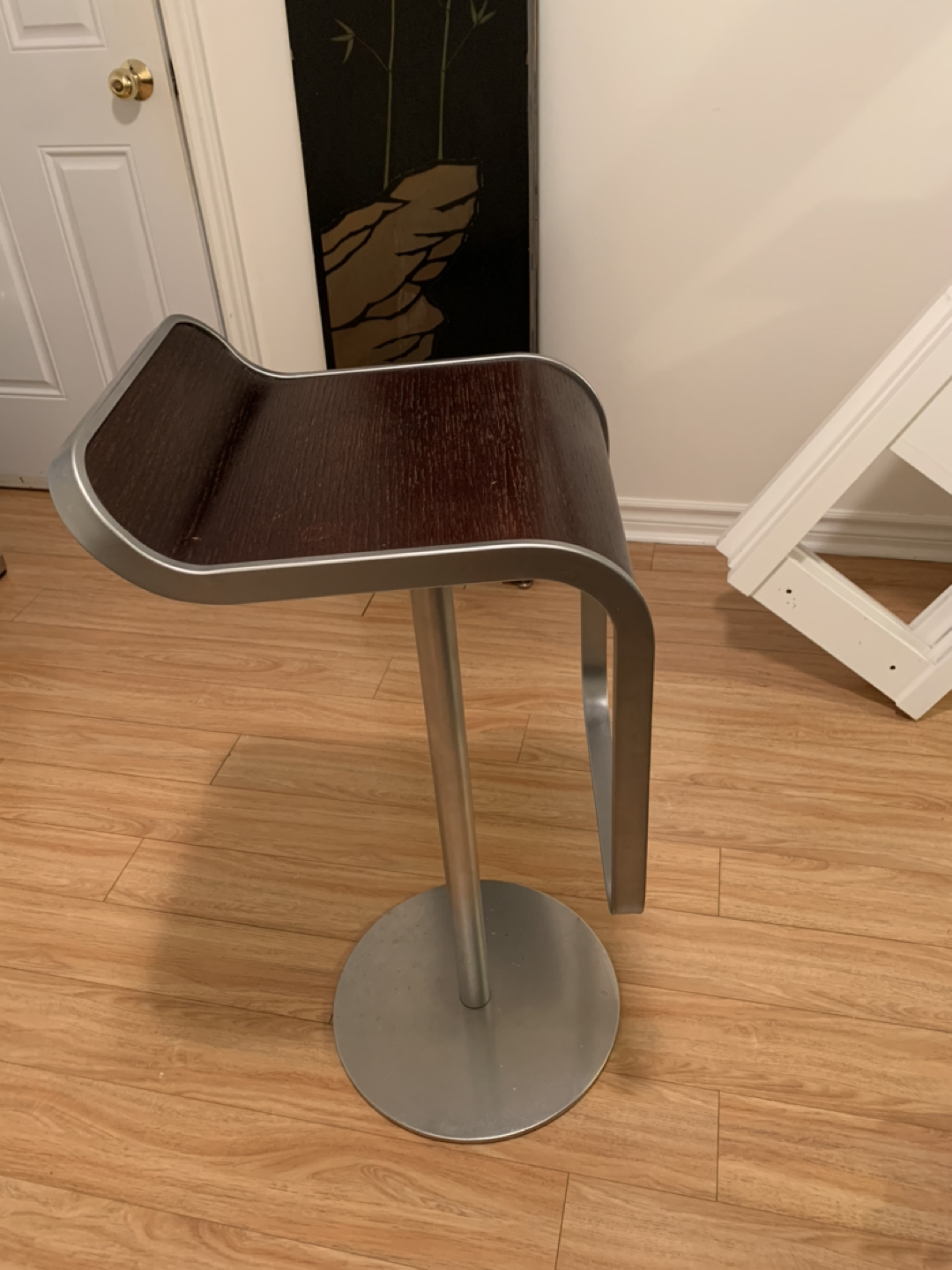 Bar stool,wood and metal thumbnail